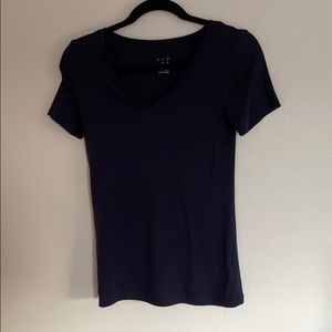 Super soft navy blue v neck